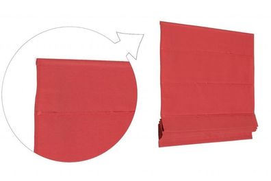 Basic Raffrollo Faltrollo 100x240 cm Rot Raffgardine