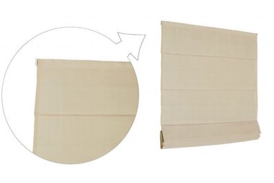Basic Raffrollo Faltrollo 50x175 cm Beige Raffgardine