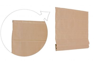 Basic Raffrollo Faltrollo 50x175 cm Mocca Raffgardine