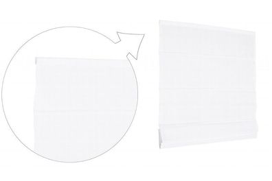 Basic Raffrollo Faltrollo 50x175 cm Weiss Raffgardine