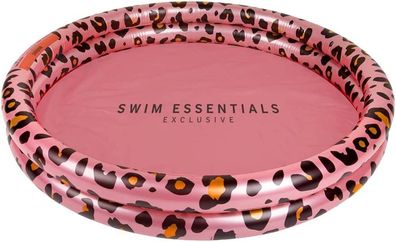Swim Essentials Swimming Pool 100 cm Leopard Rose Gold 100 x 17 cm