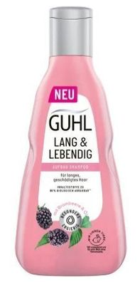 Guhl Long & Lively Veganes Haarpflege-Shampoo, 250 ml