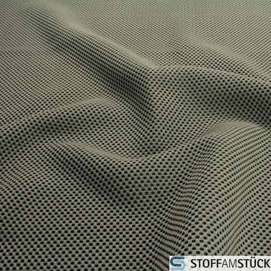 Stoff Polyester Polster Fleece beige 3D Optik farbecht strapzierfähig Wabe