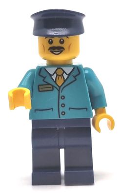 LEGO City 60337 Eisenbahn Lok Waggon Schaffner Figur