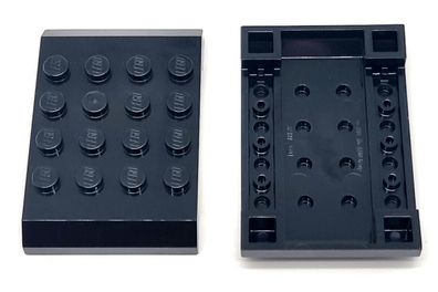 LEGO Nr.6392874 City Eisenbahn Dach 4X6X2/3 schwarz 2 / Stück
