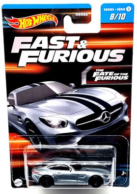 Hot Wheels Fast & Furious Serie 3 car `15 Mercedes AMG GT 8/10