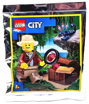 LEGO City 952110 Figur Abenteurer Larry Jones auf Schatzsuche
