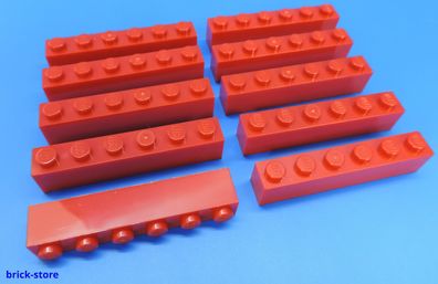 LEGO Nr- 300921 Grundbaustein 1x6 rot / 10 Stück