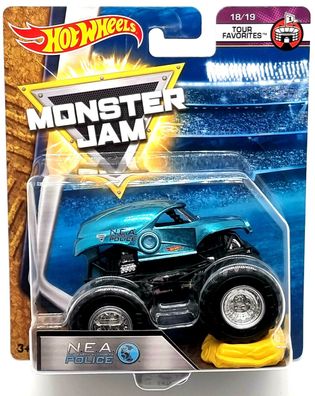 Mattel Hot Wheels Monster Jam Cars / Auto FLX47 NEA Police