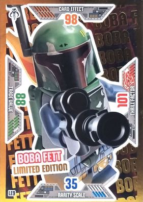 LEGO Star Wars Trading Card Game Boba Fett Limitierte Karte Nr. LE9