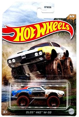Hot Wheels Off Road Cars / Auto Olds 442 W-3D 3/5