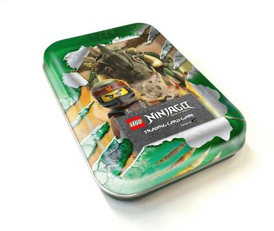 Blue Ocean Lego® Ninjago Serie 4 Tin Box Grün / Limitierte Karte + Sammelkarten
