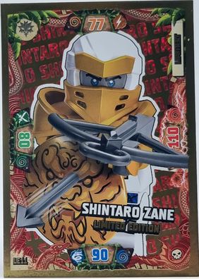 LEGO Ninjago Trading Card Game Limitierte Karte Nr. LE11 Shintaro Zane