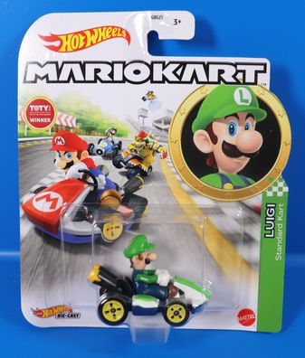 Mattel Hot Wheels Mariokart GLP37 Luigi Standard Kart