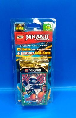 Lego® Ninjago Serie 4 Trading Card Game Blister Goldkarte Le15 + 25 Karten