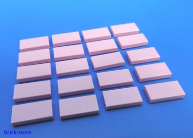 LEGO® Nr.- 4580010 / 1x2 Fliese helles rosa / 20 Stück