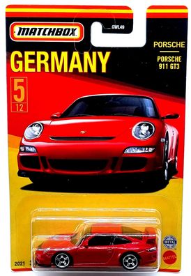 Mattel Matchbox Germany Deutschland Serie Car / Auto Porsche 911 GT3 5/12