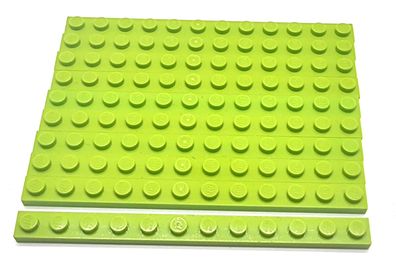 LEGO Nr.6392867 Basic Platte 1x12 hellgrün / Bright Yellowish Green 10 / Stück