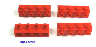 LEGO® Nr- 4157223 / 1x4 Grundbaustein mit Noppen rot / 4 Stück