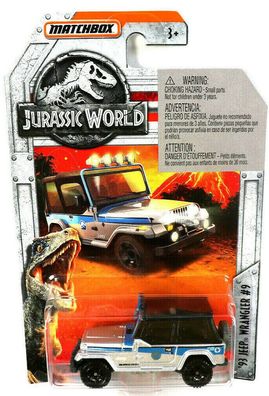 Matchbox Autos Cars Jurassic World `93 Jeep Wrangler #9