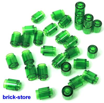 LEGO Basic 1x1 runde Steine transperant grün / Rundsteine / 30 Stück