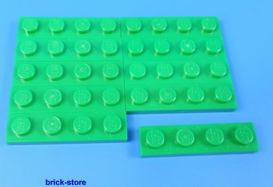 LEGO® Nr- 371028 Platte 1x4 grün / 10 Stück