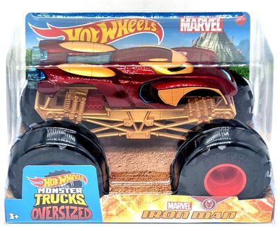 Mattel Hot Wheels Großes Auto / cars 1:24 Monster Trucks HDK91 Iron Man
