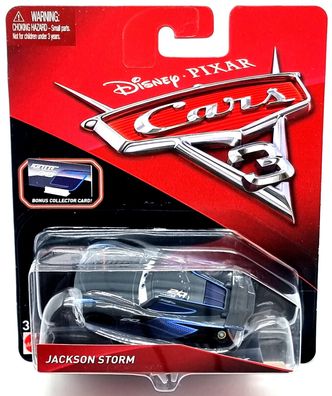 Disney PIXAR Cars 3 + Bonus Collector Card FLB51 Jackson Storm