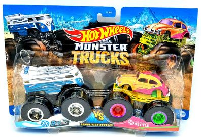 Mattel Hot Wheels Monster Trucks HNX28 DragBus Vs. Volkswagen Beetlle