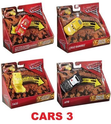 Mattel Disney Cars 3 / Crazy 8 Crasher / Auswahl an Cars
