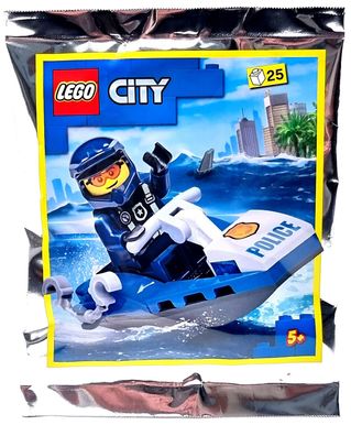 LEGO City 952207 Polizei Figur Ricky Rasch mit Polizei Jetski