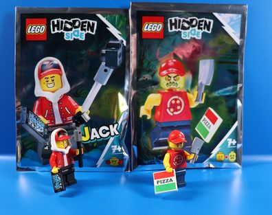 LEGO® Hidden Side 791901 Figur Jack mit Foto und der Pizza Bote 2 Gesichter