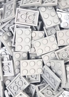 LEGO Platte 2x3 Hellgrau / 100 Stück