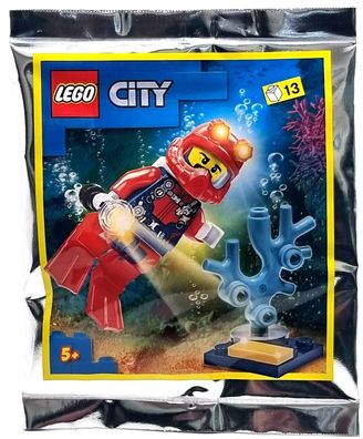 LEGO City 9522012 Figur Jack Ocean Tiefseetaucher Schatzsucher / Polybag