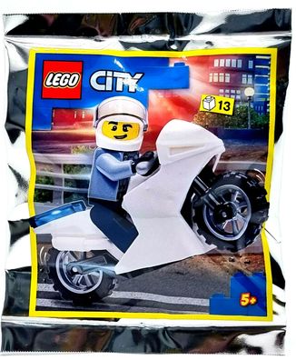 LEGO City 952103 Figur Nick Nacht mit Polizei Motorrad