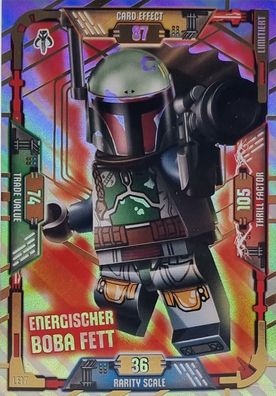 LEGO Star Wars Trading Card Game Limitierte Karte Nr. LE17 Energischer Boba Fett