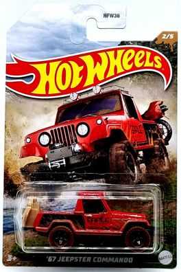 Hot Wheels Off Road Cars / Auto `67 Jeepster Commando 2/5
