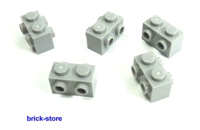 LEGO® Nr- 4657459 / 1x2 Grundbaustein mit Noppen beide Seiten hellgrau / 5 Stück