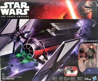 Hasbro Star Wars Tie Fighter mit Figur First Order Tie Fighter Pilot