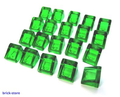 LEGO® Nr- 54200 / 1x1 2/3 Dachstein grün transperant / 20 Stück