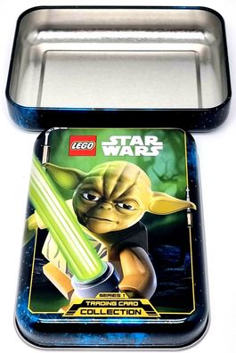 LEGO Star Wars Tin Card Box Sammeln von Karten Booster leere Dose Yoda
