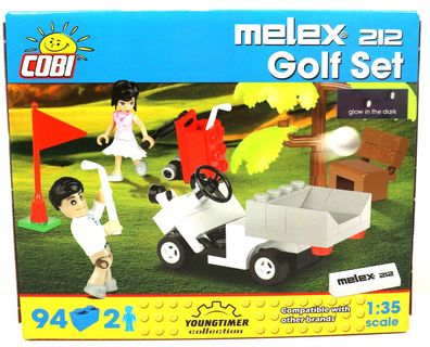 COBI Auto / Cars Bausatz SET 24554 Melex 212 Golf Set mit 2 Figuren