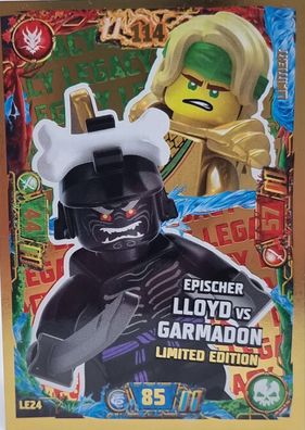 LEGO Ninjago Trading Card Game Limitierte Karte LE24 Epischer Lloyd Vs. Garmadon