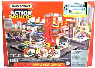 Matchbox Action Drivers Park & Play Garage / Parkhaus + Car Auto