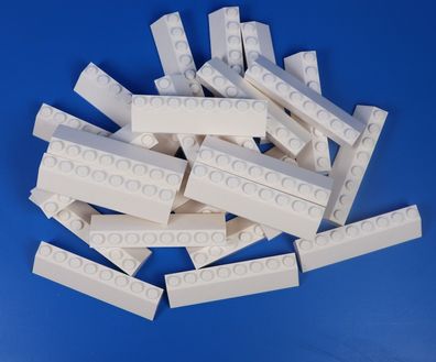 LEGO Nr- 4163984 Basic 2x8 Dachstein / Schrägstein weiß / 25 Stück