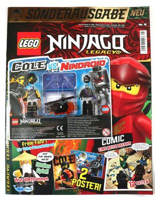 LEGO® Ninjago Legacy Magazin Mit Poster Figur Cole VS. Nindroid mit Waffen