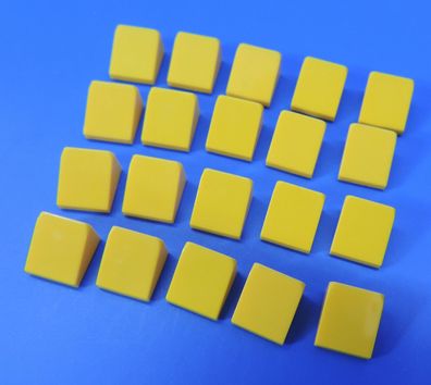 LEGO® Nr.- 4504381 / 1x1 2/3 Fliesen Dachstein Schräg gelb / 20 Stück