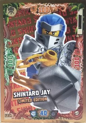 LEGO Ninjago Trading Card Game Limitierte Karte Nr. LE14 Shintaro Jay