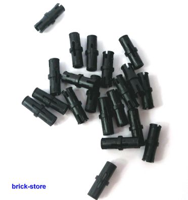 LEGO® schwarze 1x2 Technic / Verbinder / Pins / 20 Stück