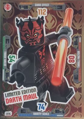 LEGO Star Wars Trading Card Game Limitierte Karte Nr. LE15 Darth Maul